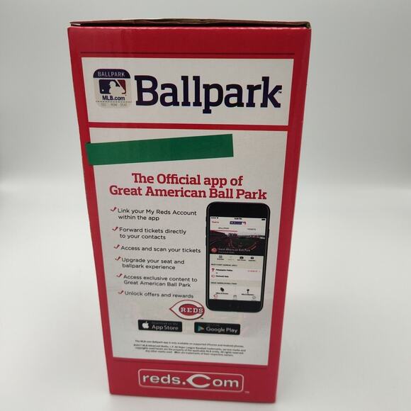 TUCKER BARNHART BOBBLEHEAD 2017 CINCINNATI BELL SGA REDS/STILL IN BOX - Picture 4 of 4